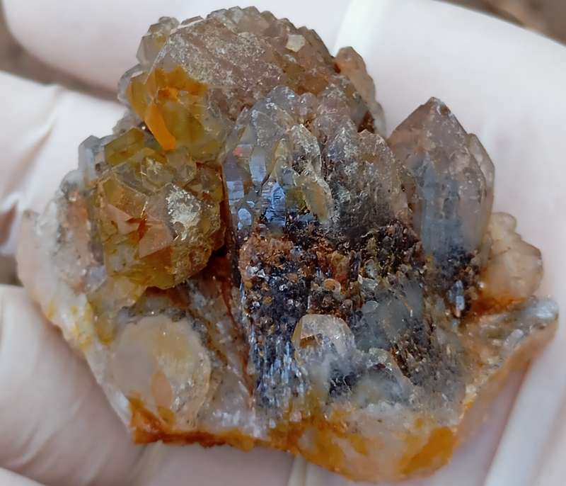 Cathedral hematite in quartz - Orange River N Cape South Africa