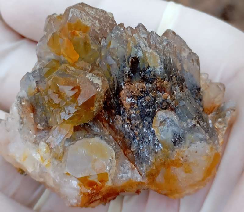 Cathedral hematite in quartz - Orange River N Cape South Africa
