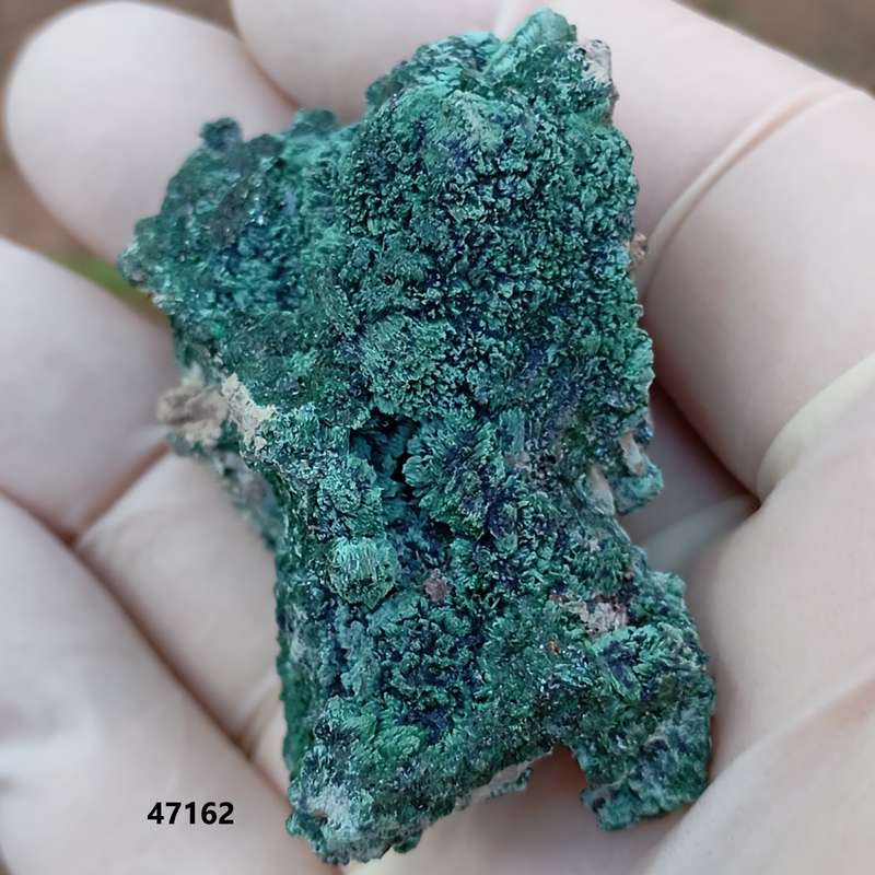 Malachite chrysocolla heterogenite quartz - Mashamba West mine DRC Congo