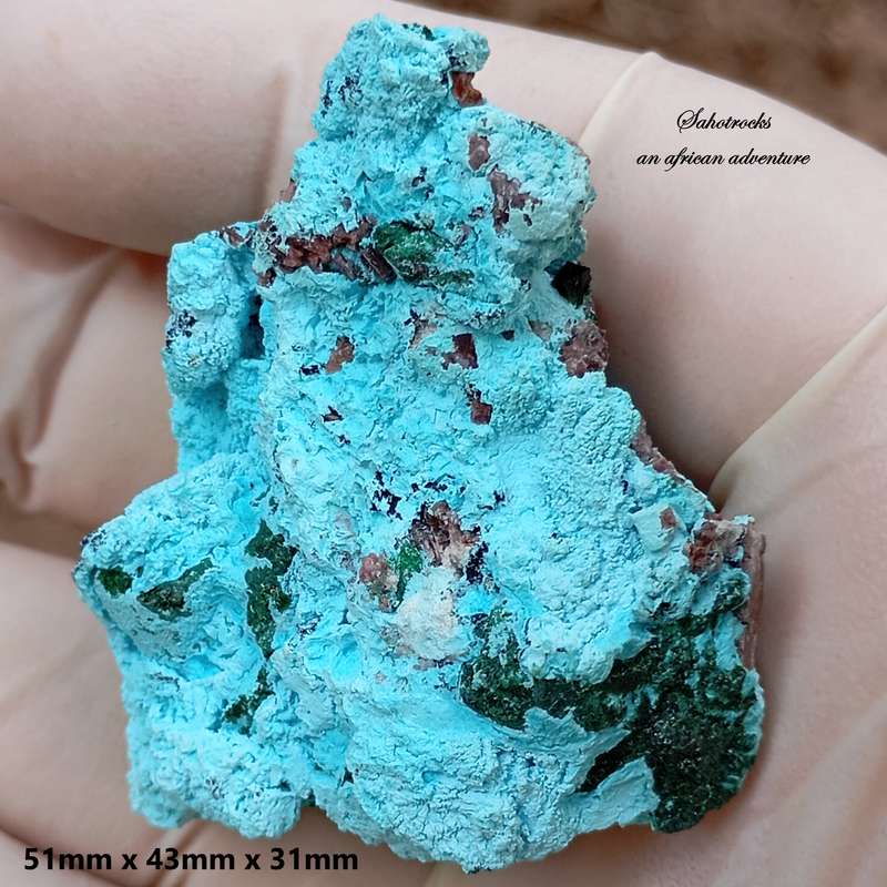 Malachite heterogenite chrysocolla - Tenke Fungurume mine DRC Congo