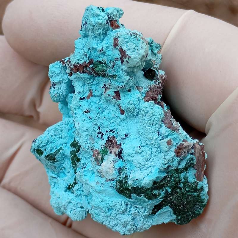 Malachite heterogenite chrysocolla - Tenke Fungurume mine DRC Congo
