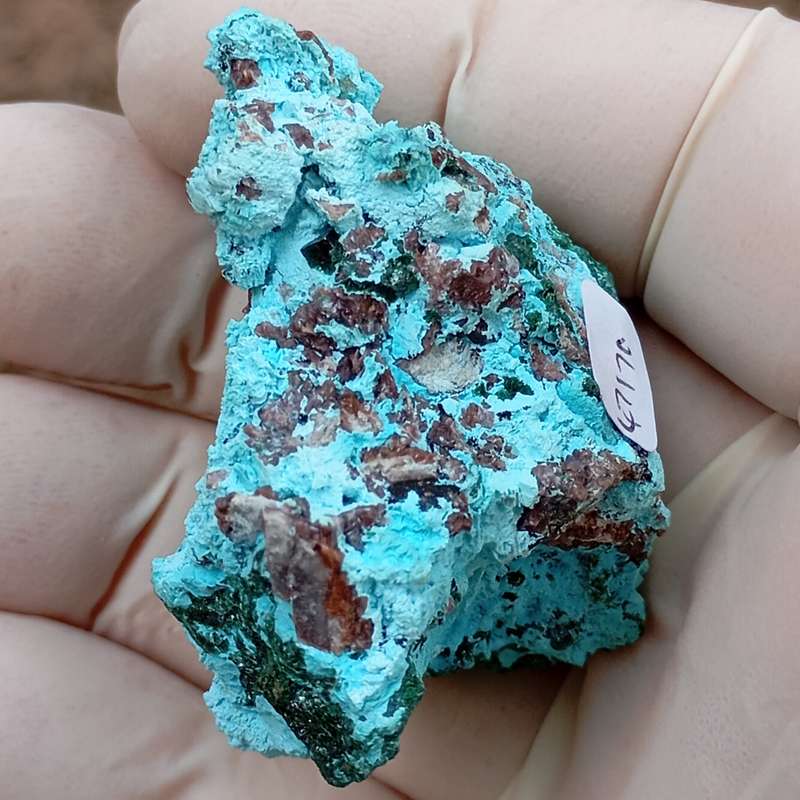 Malachite heterogenite chrysocolla - Tenke Fungurume mine DRC Congo
