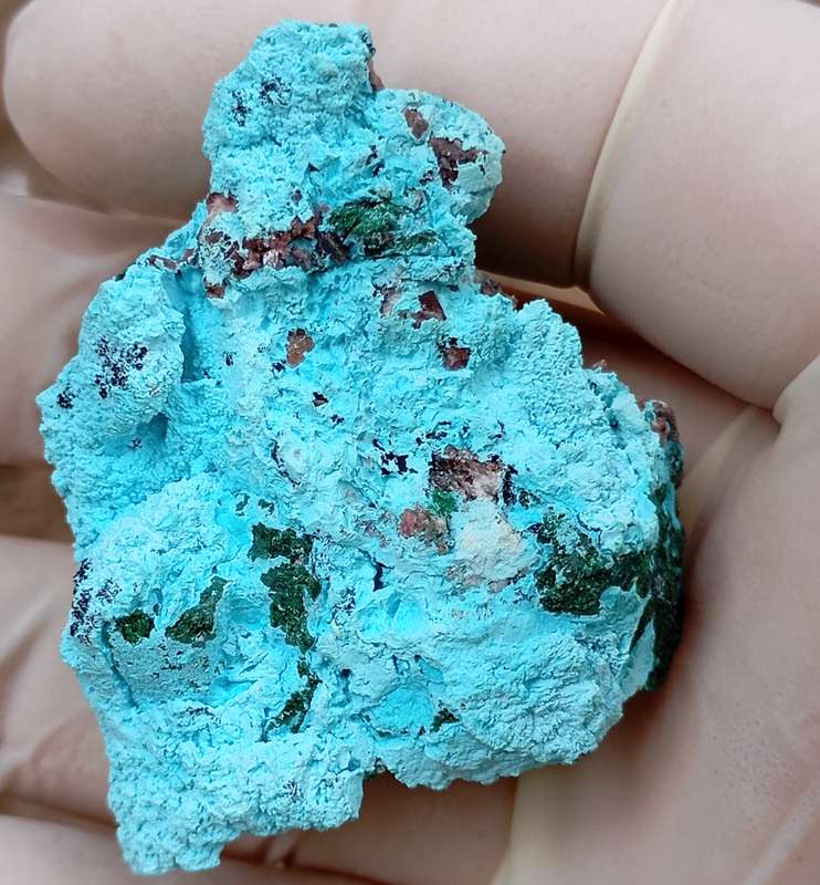Malachite heterogenite chrysocolla - Tenke Fungurume mine DRC Congo
