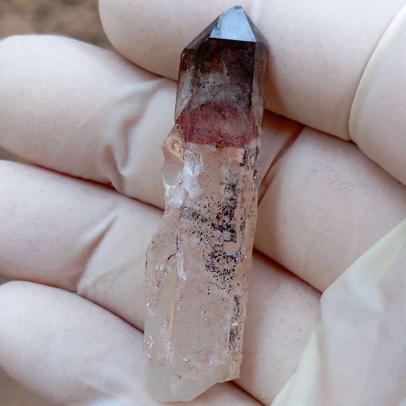 Hematite in quartz - Orange River N Cape South Africa