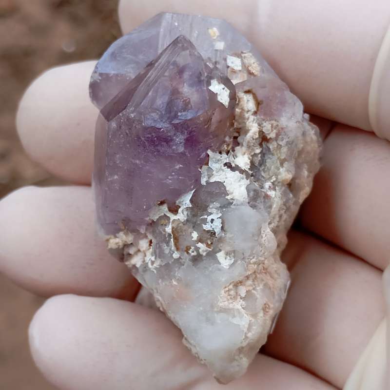 Hematite in quartz - Orange River N Cape South Africa