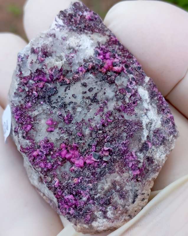 Cobaltoan calcite heterogenite quartz - Mashamba West mine DRC Congo