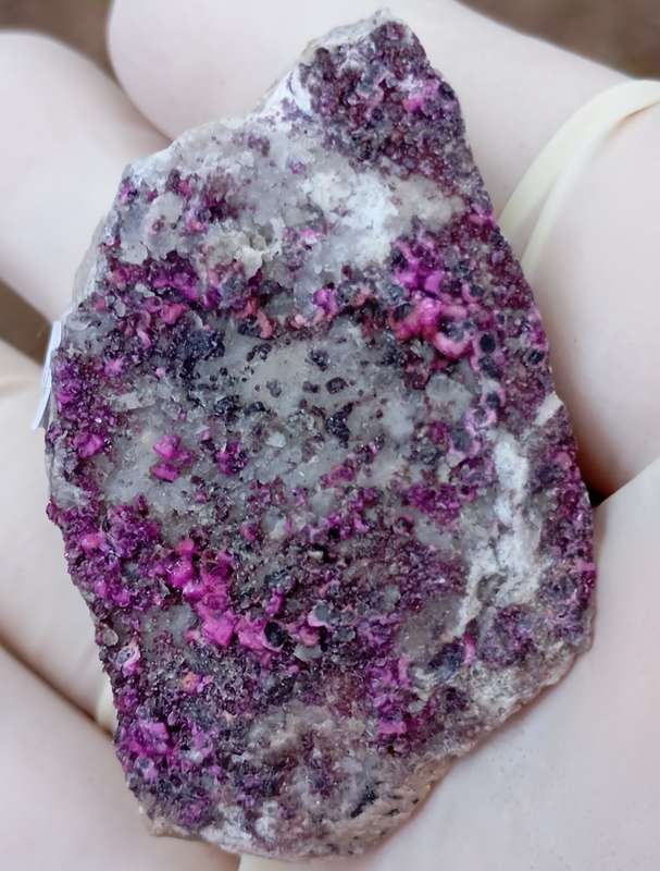 Cobaltoan calcite heterogenite quartz - Mashamba West mine DRC Congo