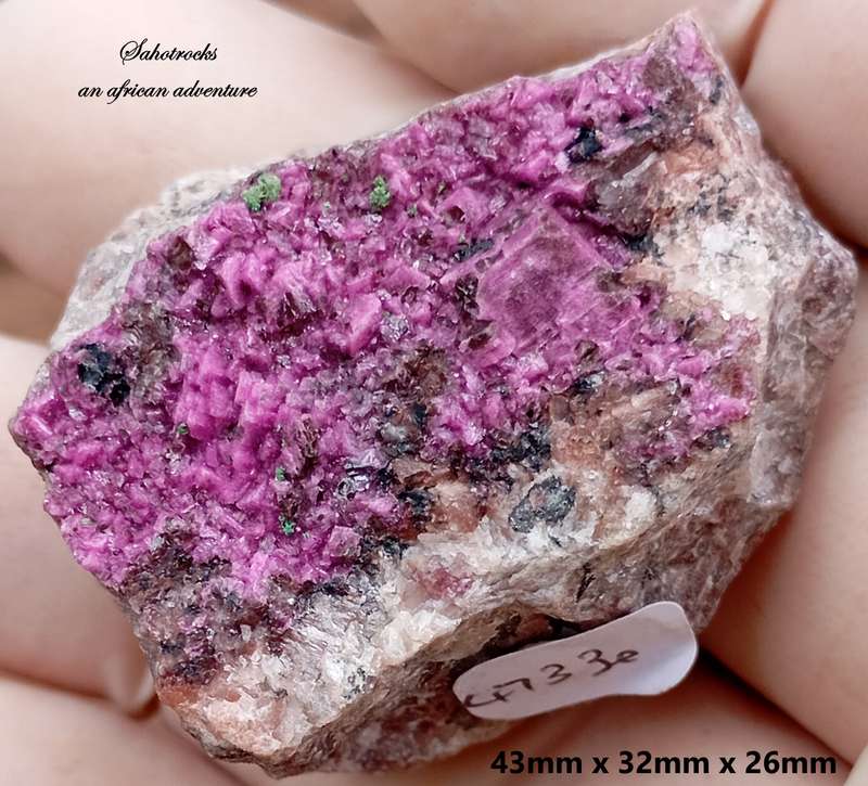 Kolwezite cobaltoan calcite heterogenite - Mashamba West mine DRC Congo