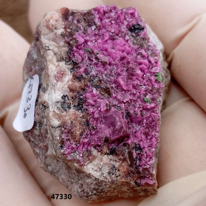 Kolwezite cobaltoan calcite heterogenite - Mashamba West mine DRC Congo