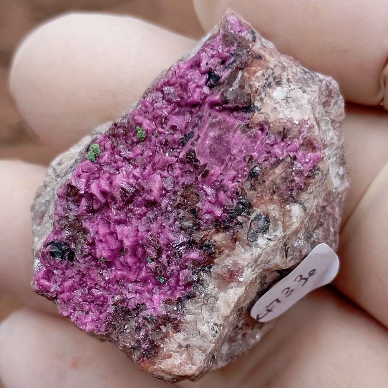 Kolwezite cobaltoan calcite heterogenite - Mashamba West mine DRC Congo