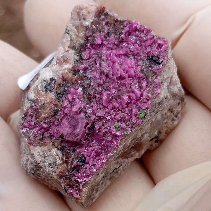 Kolwezite cobaltoan calcite heterogenite - Mashamba West mine DRC Congo