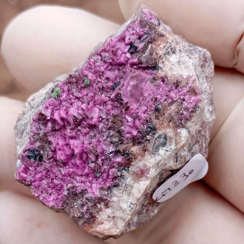 Kolwezite cobaltoan calcite heterogenite - Mashamba West mine DRC Congo