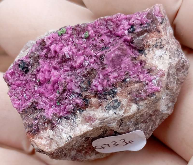 Kolwezite cobaltoan calcite heterogenite - Mashamba West mine DRC Congo