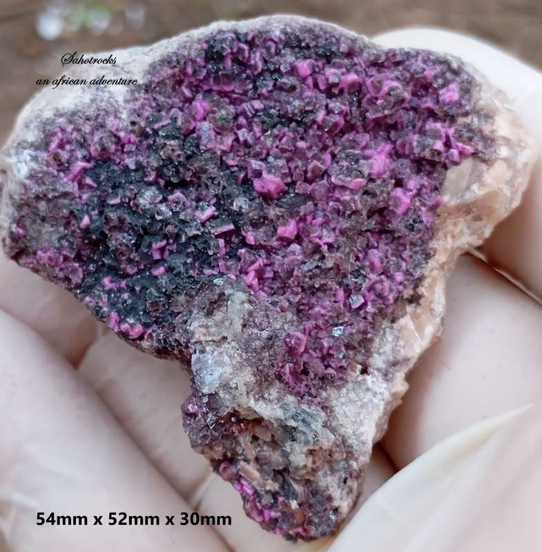 Cobaltoan calcite heterogenite - Mashamba West mine DRC Congo