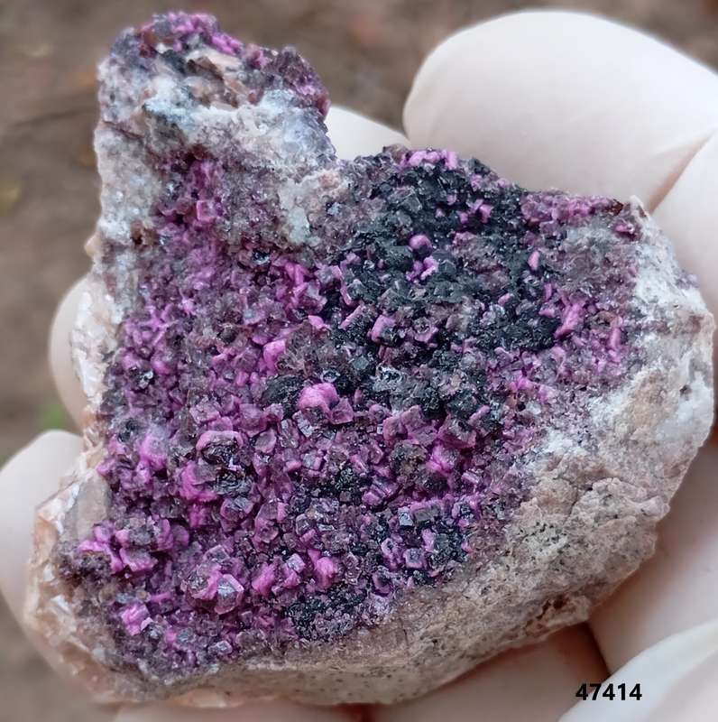 Cobaltoan calcite heterogenite - Mashamba West mine DRC Congo