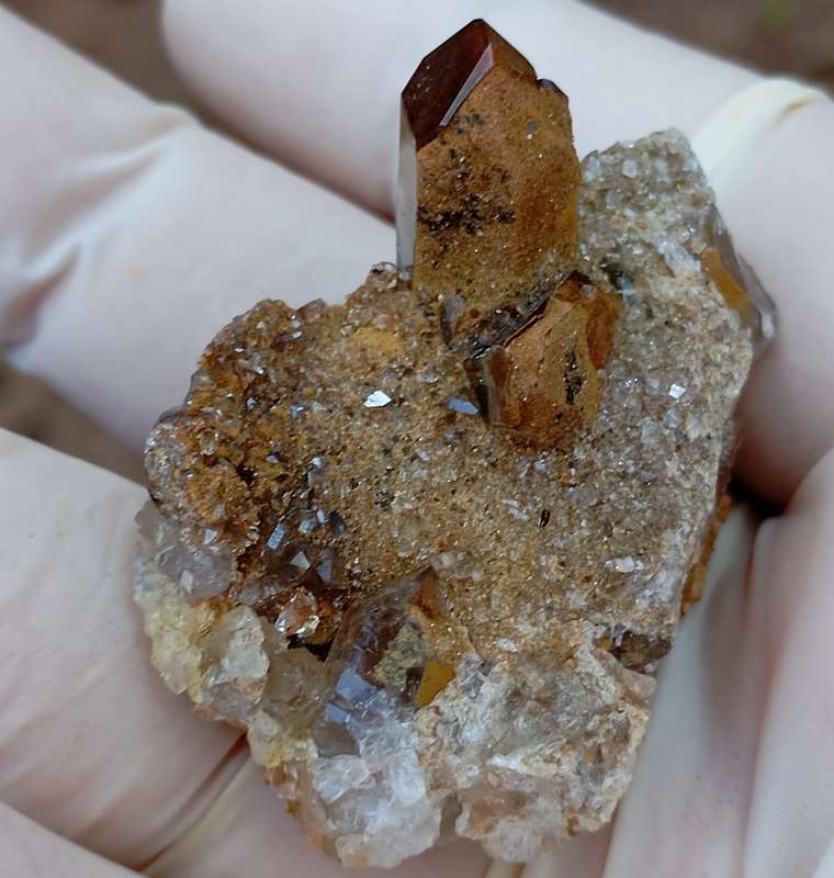 Hematite quartz - Orange River Steinkopf N Cape South Africa