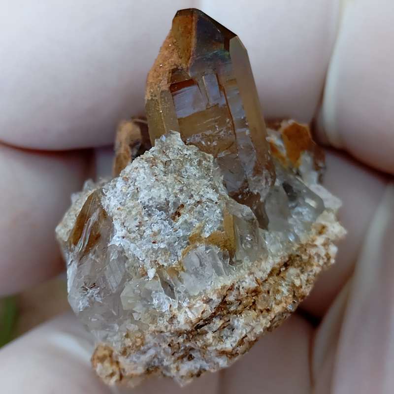 Hematite quartz - Orange River Steinkopf N Cape South Africa