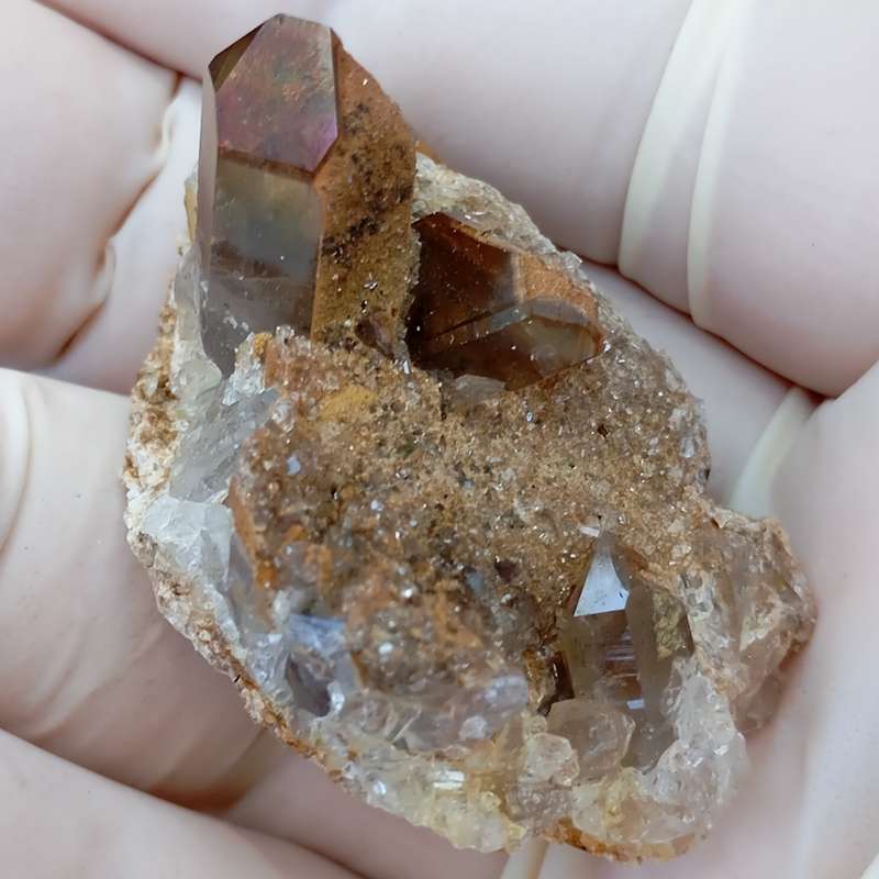 Hematite quartz - Orange River Steinkopf N Cape South Africa