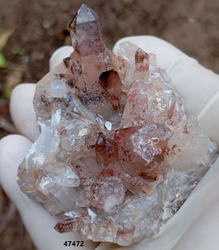 Hematite in quartz - Orange River N Cape South Africa