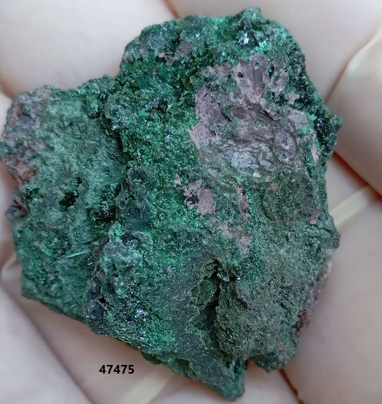 Cobaltoan calcite malachite quartz - Kakanda deposit DRC Congo