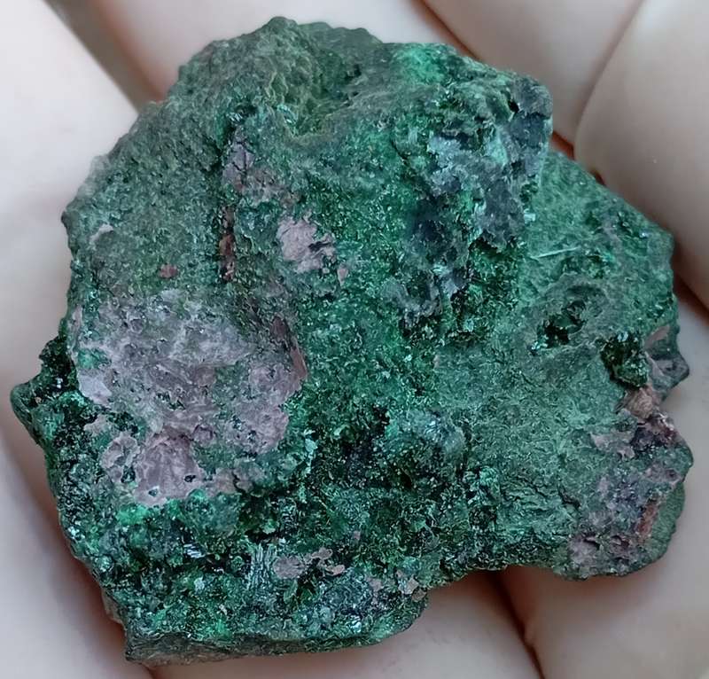 Cobaltoan calcite malachite quartz - Kakanda deposit DRC Congo