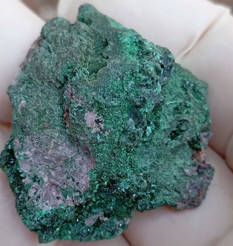 Cobaltoan calcite malachite quartz - Kakanda deposit DRC Congo