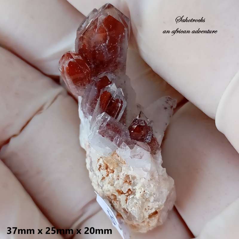 Hematite in quartz - Orange River N Cape South Africa