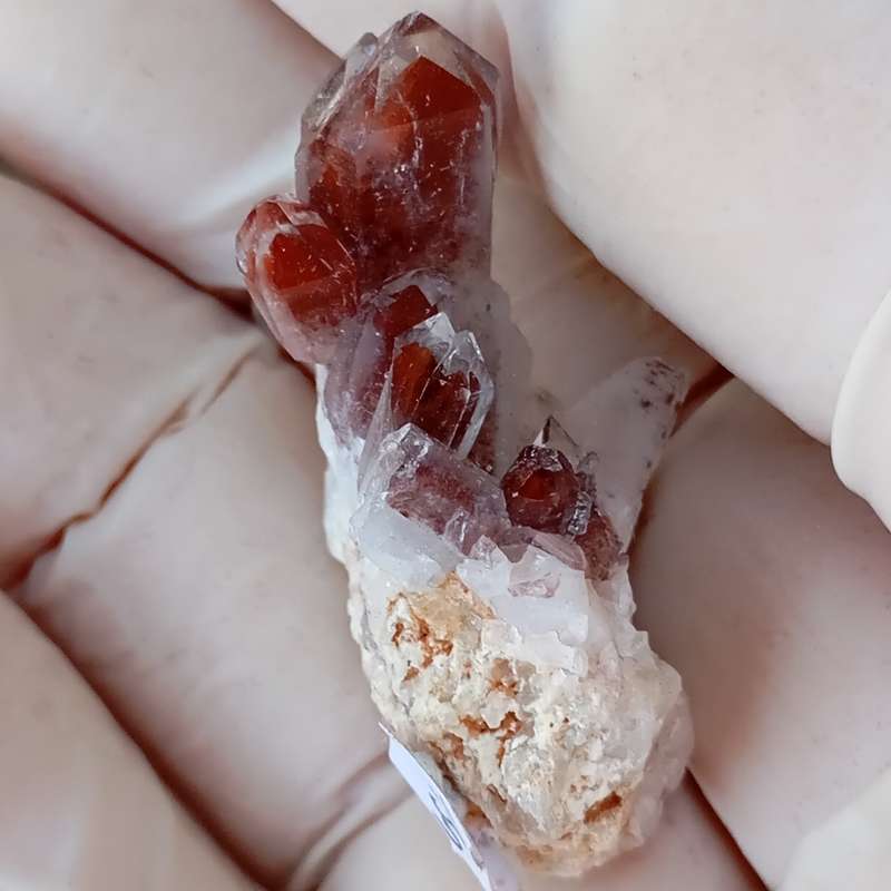 Hematite in quartz - Orange River N Cape South Africa