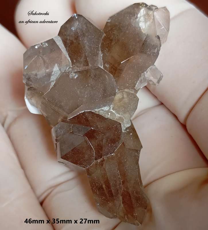 Floater quartz - Orange River Steinkopf N Cape South Africa