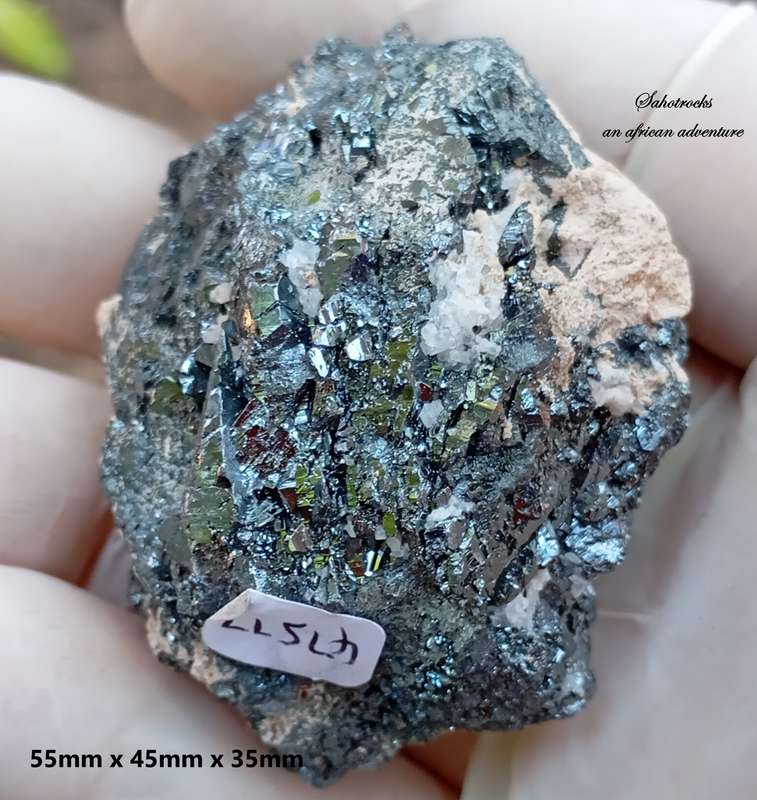 Hematite prehnite calcite - Nchwaning II mine South Africa