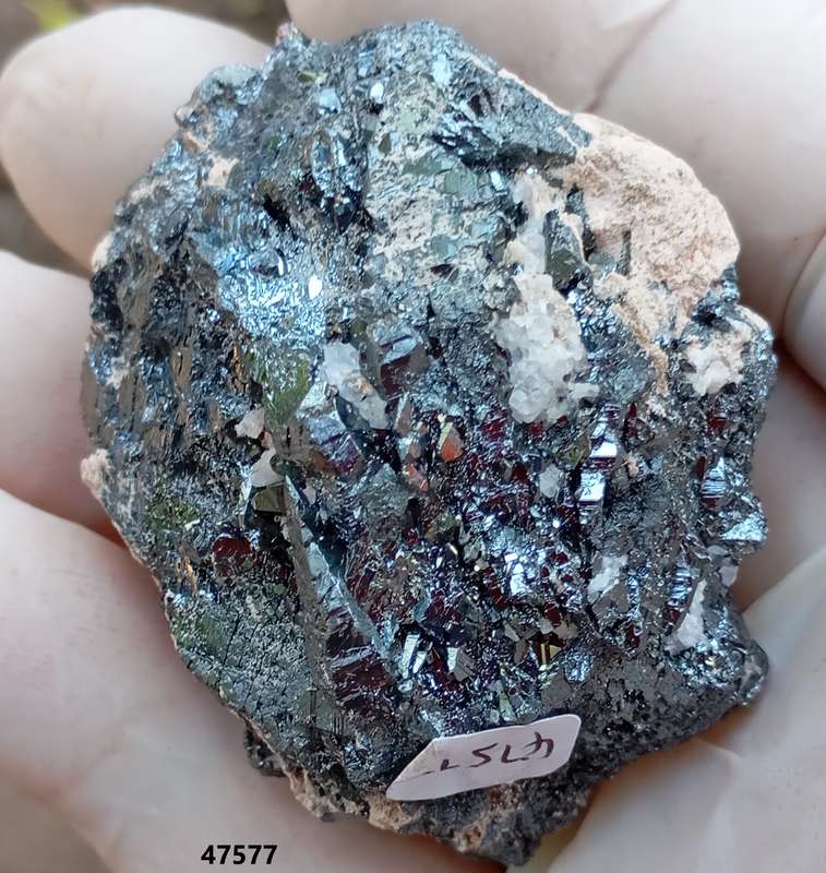 Hematite prehnite calcite - Nchwaning II mine South Africa