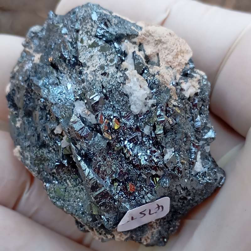 Hematite prehnite calcite - Nchwaning II mine South Africa