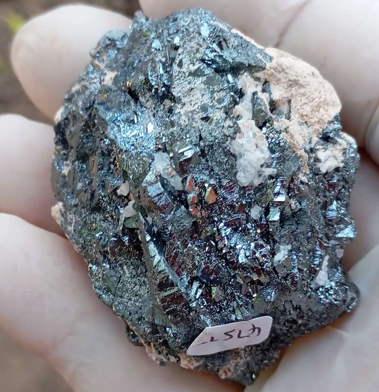 Hematite prehnite calcite - Nchwaning II mine South Africa
