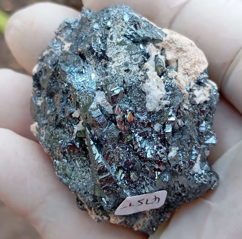 Hematite prehnite calcite - Nchwaning II mine South Africa