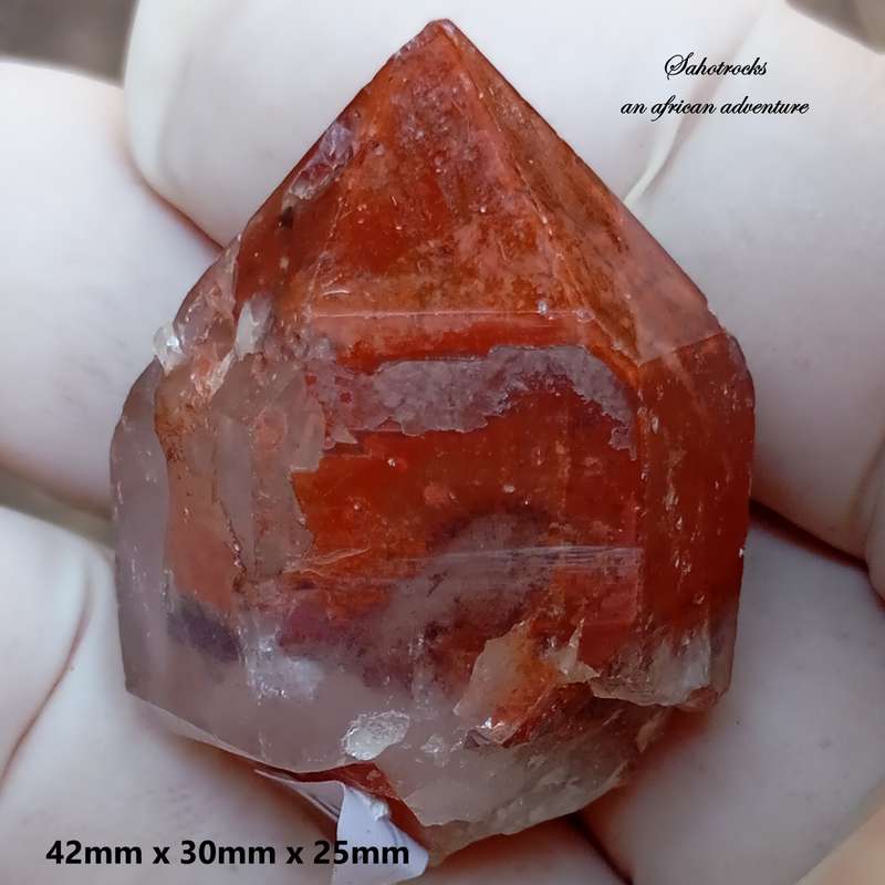 Hematite in quartz - Orange River N Cape South Africa