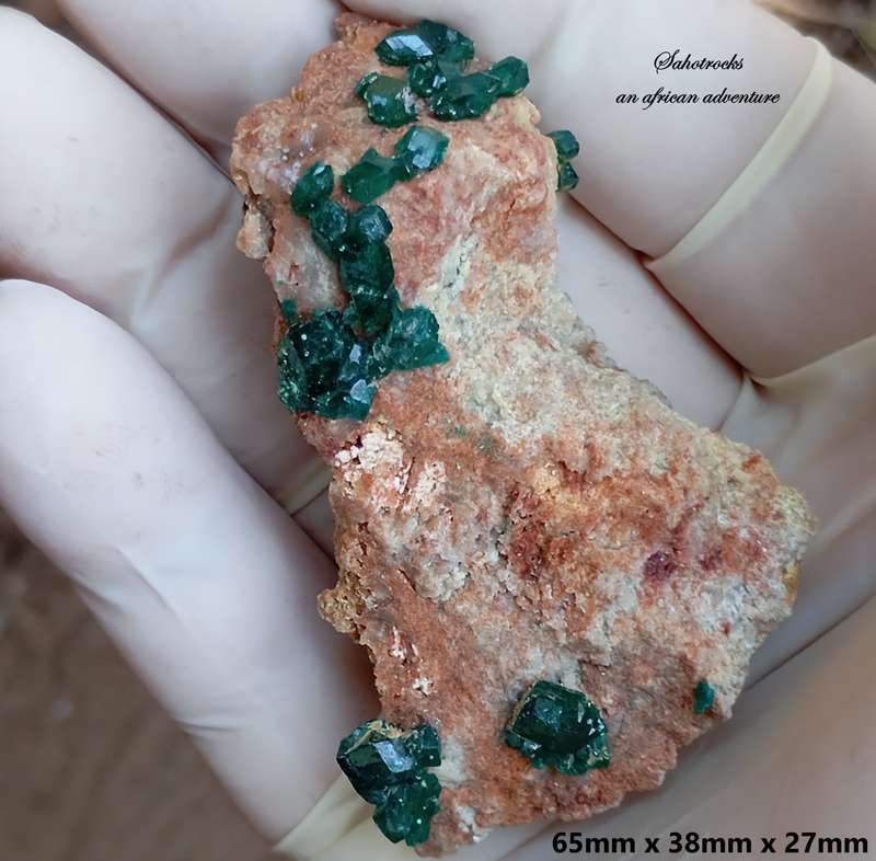 Dioptase malachite quartz - Kolwezi mining district DRC Congo