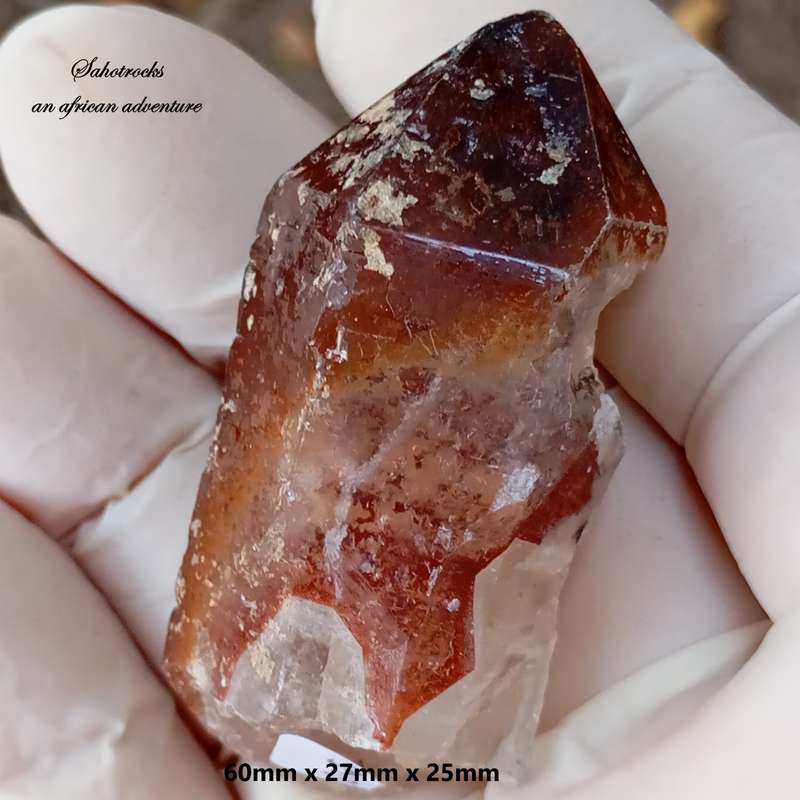 Hematite in quartz - Orange River N Cape South Africa
