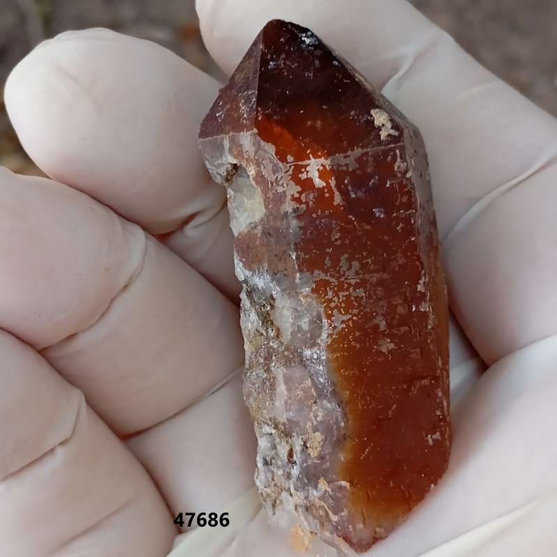 Hematite in quartz - Orange River N Cape South Africa