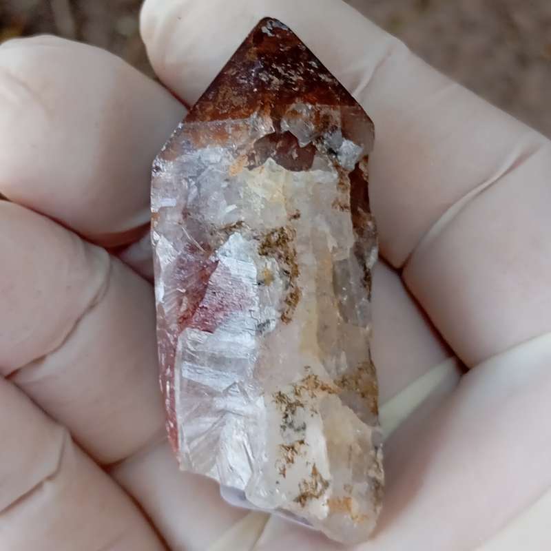 Hematite in quartz - Orange River N Cape South Africa
