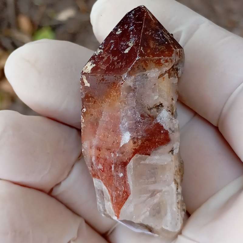 Hematite in quartz - Orange River N Cape South Africa