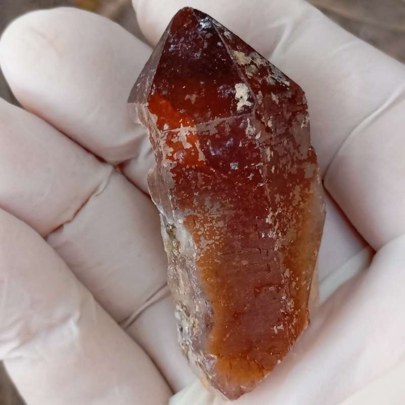 Hematite in quartz - Orange River N Cape South Africa