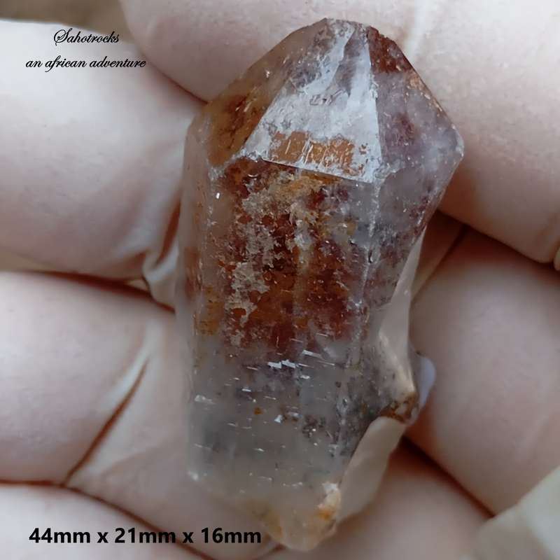 Hematite in quartz - Orange River N Cape South Africa