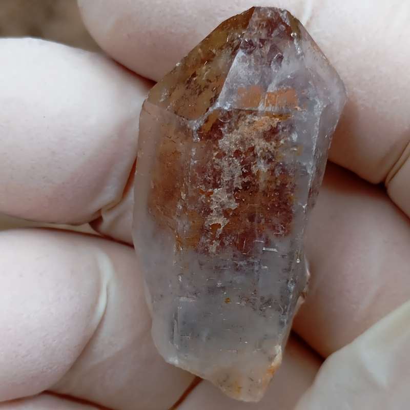 Hematite in quartz - Orange River N Cape South Africa