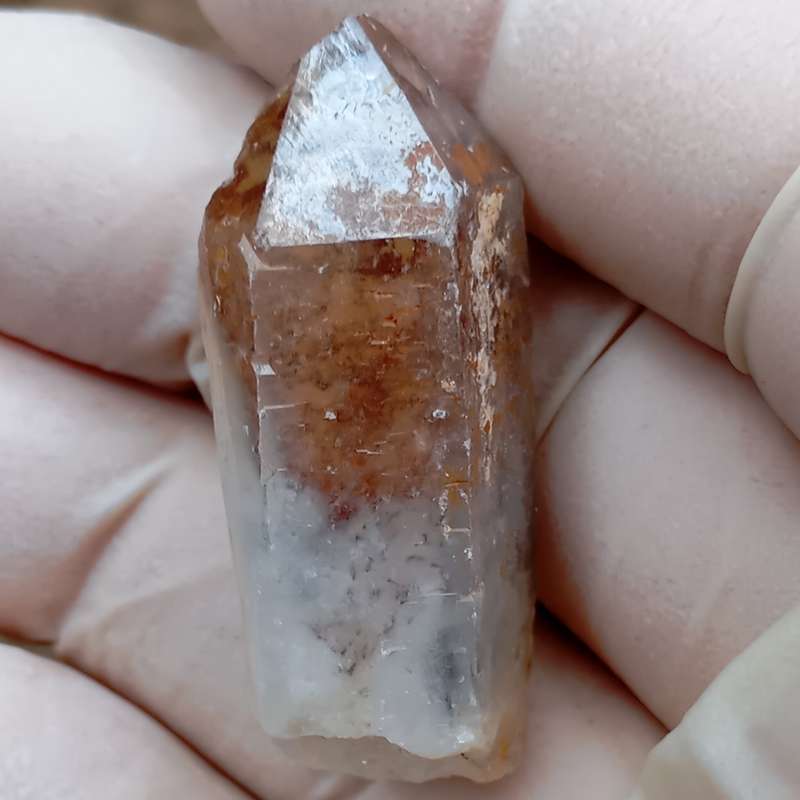 Hematite in quartz - Orange River N Cape South Africa
