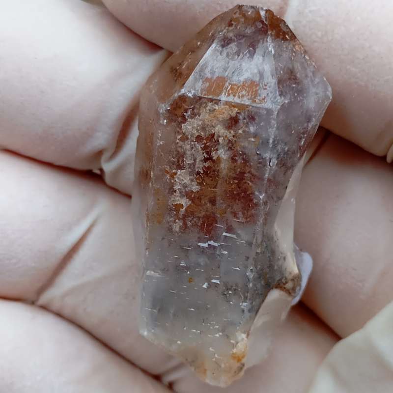 Hematite in quartz - Orange River N Cape South Africa