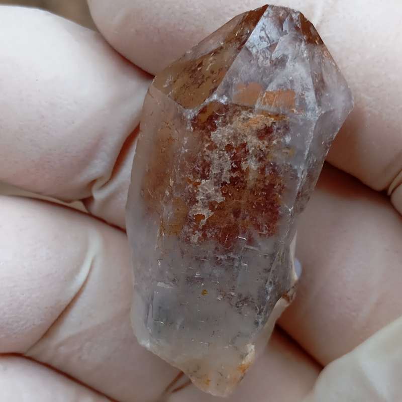 Hematite in quartz - Orange River N Cape South Africa