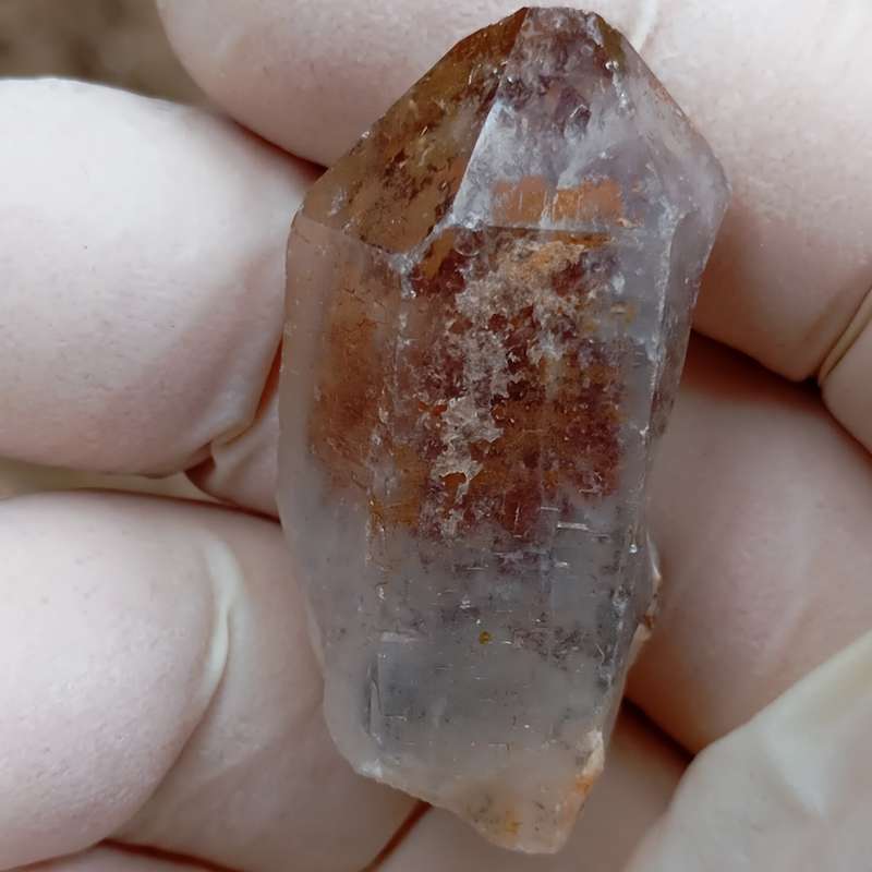 Hematite in quartz - Orange River N Cape South Africa