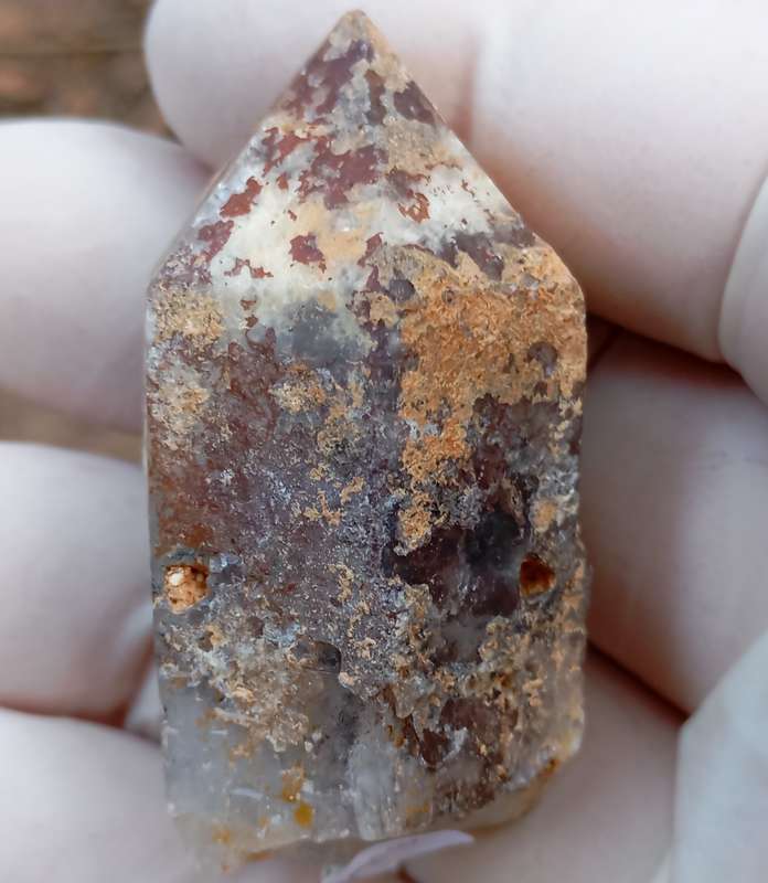 Hematite in quartz - Orange River N Cape South Africa