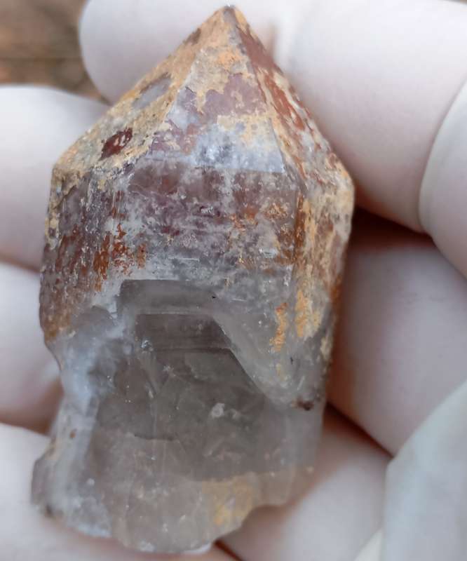 Hematite in quartz - Orange River N Cape South Africa