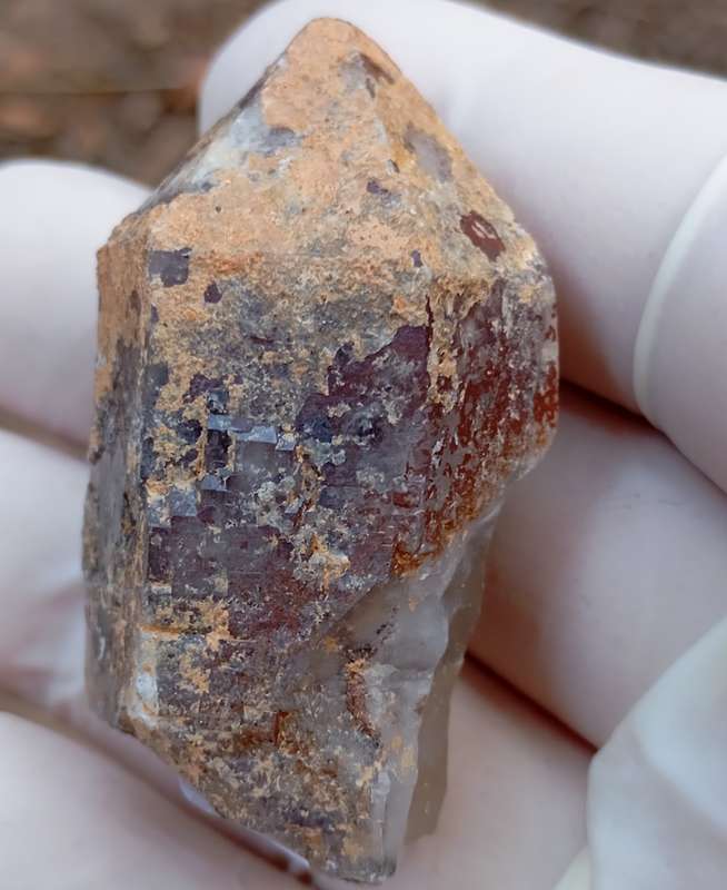 Hematite in quartz - Orange River N Cape South Africa